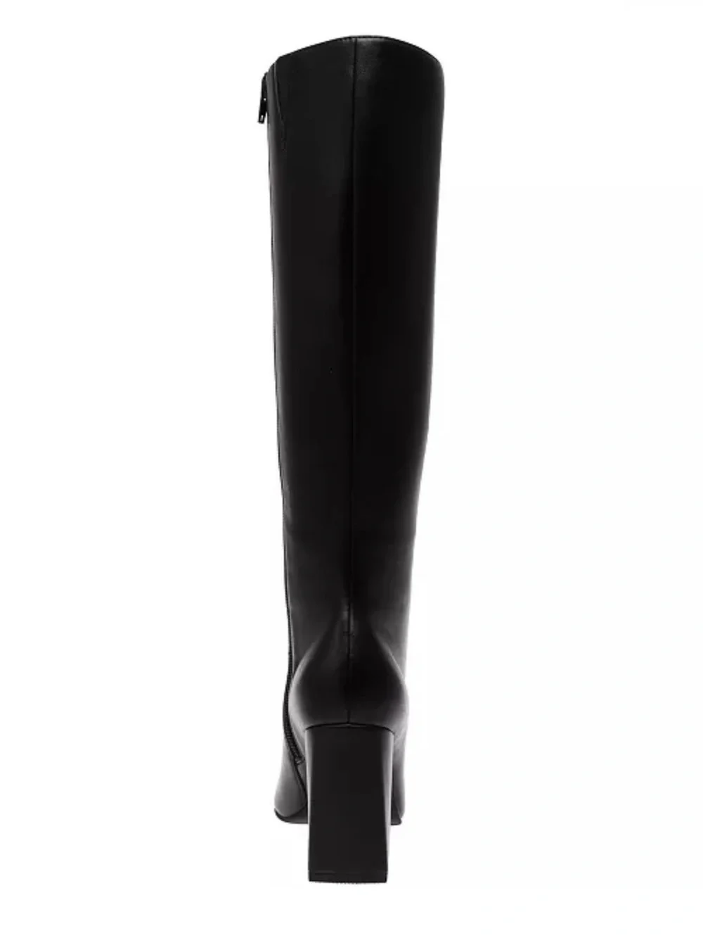 Wild Pair Black Over-the-Knee Pointed Toe Block Heel Boots